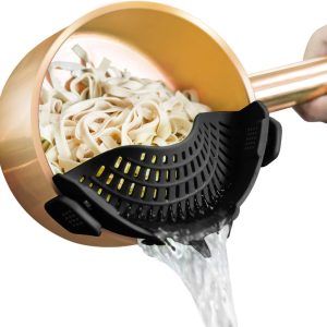 Clip On Strainer Silicone for All Pots and Pans